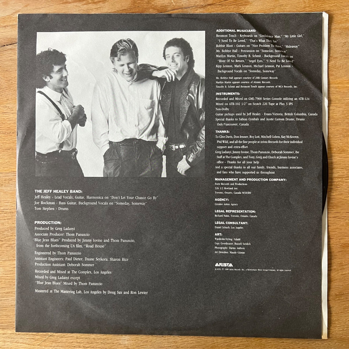 Jeff Healey Band - See The Light / 1ère édition américaine. 1988 - (M-/M-)