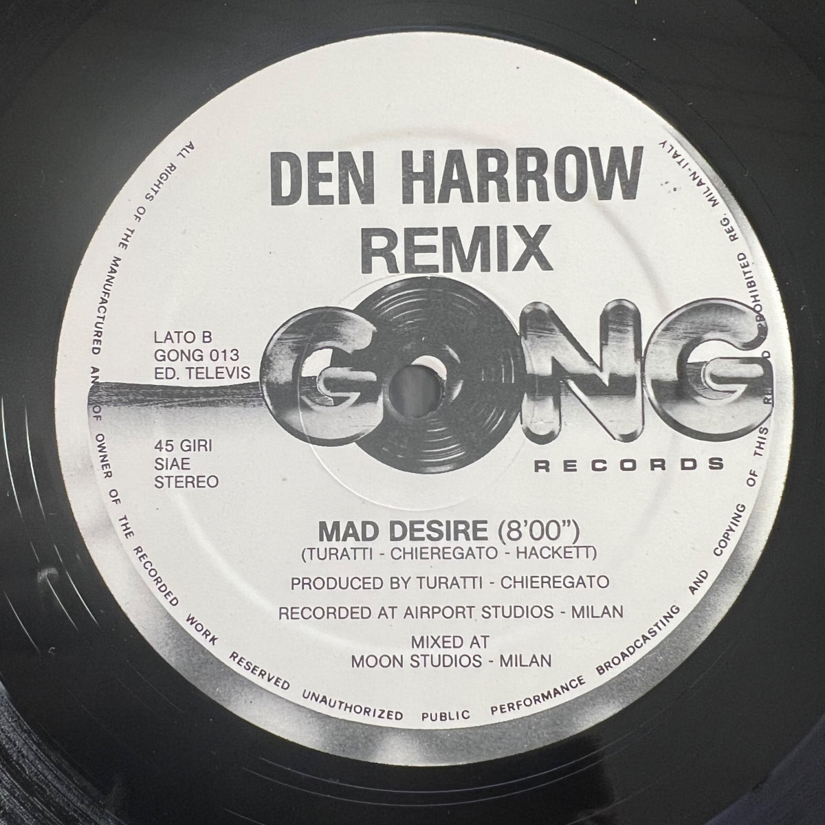 Den Harrow - Mad Desire / 12" Maxi - 1. Italy-Press. 1984 - (M-/M-)