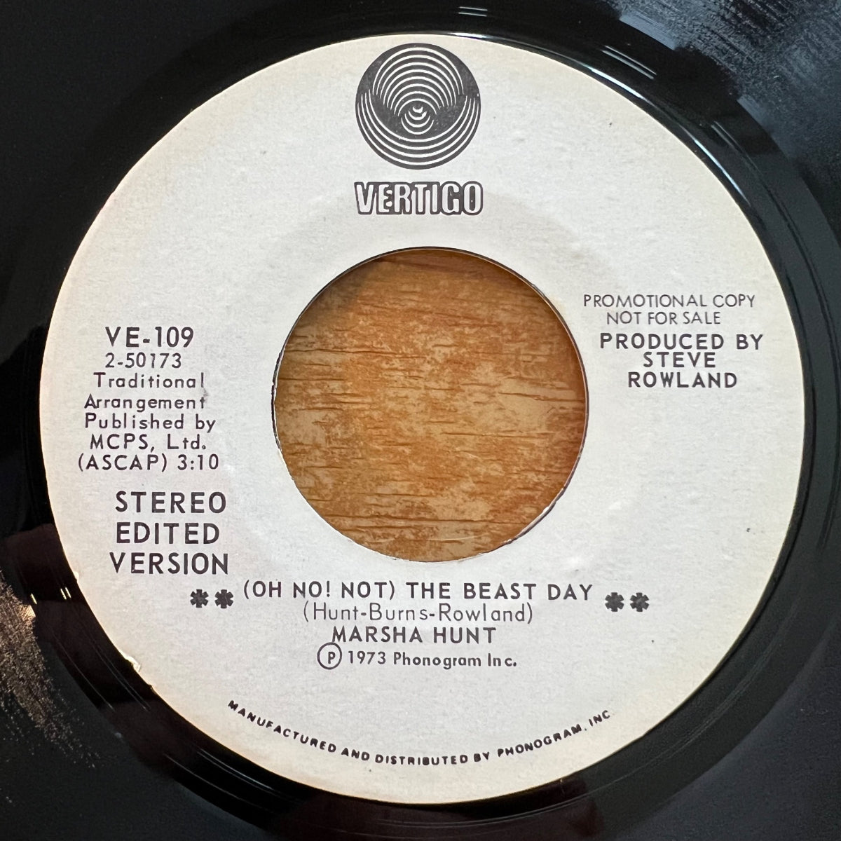 Marsha Hunt - (Oh No! Not!) The Beast Day / US-Promo 1973 - (M-/Neutral)