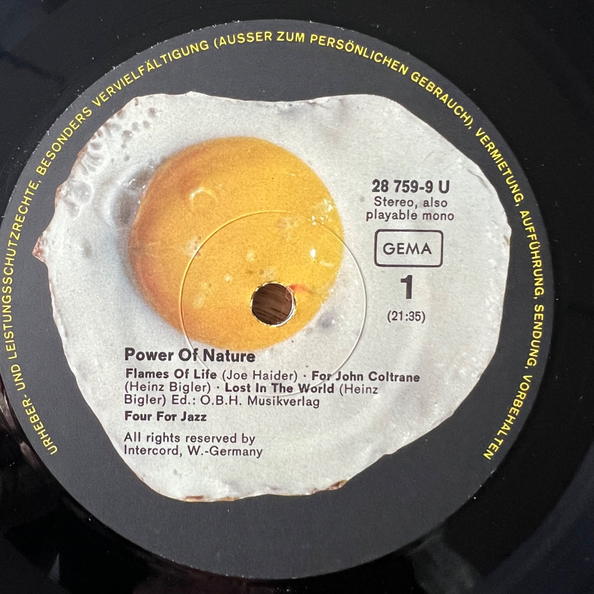 Four For Jazz - Power Of Nature / 1. D-Press. 1971 - (M-/M-)