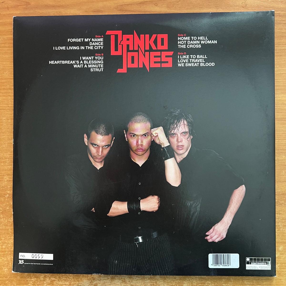 Danko Jones - We Sweat Blood / 2 LP - 1. D-Press. 2003 - (Mint / M-)