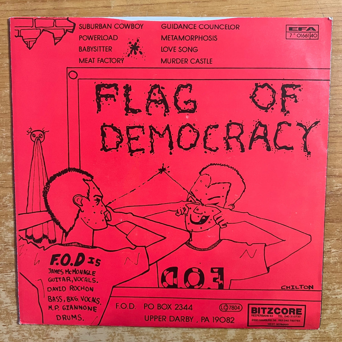 Flag Of Democracy - Eight Love Songs / EP 8 titres - 1. D-Press. 1990 - (VG++/M-)