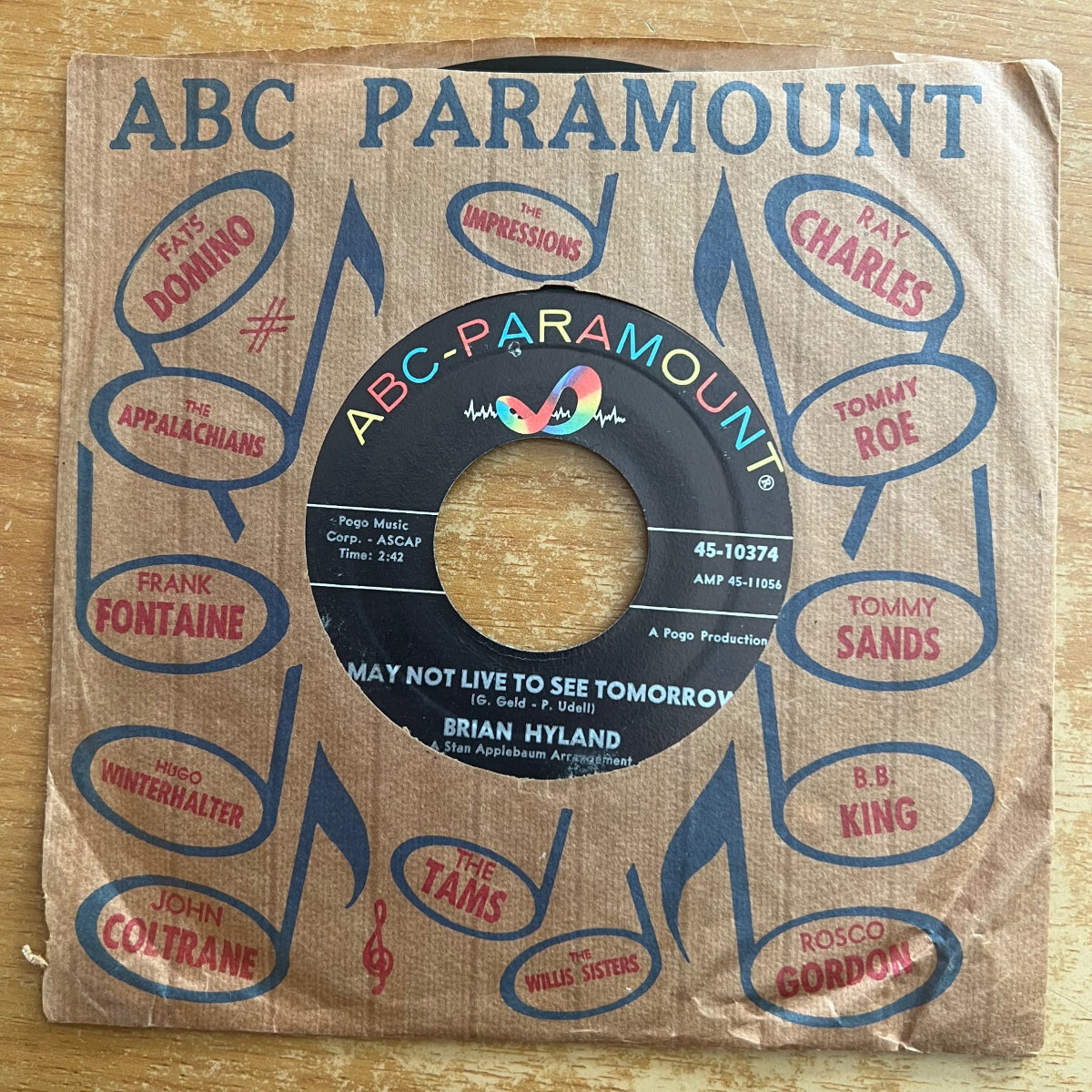 Brian Hyland - It Ain't That Way At All / 1. US-Press. 1962 - (VG+/VG+)
