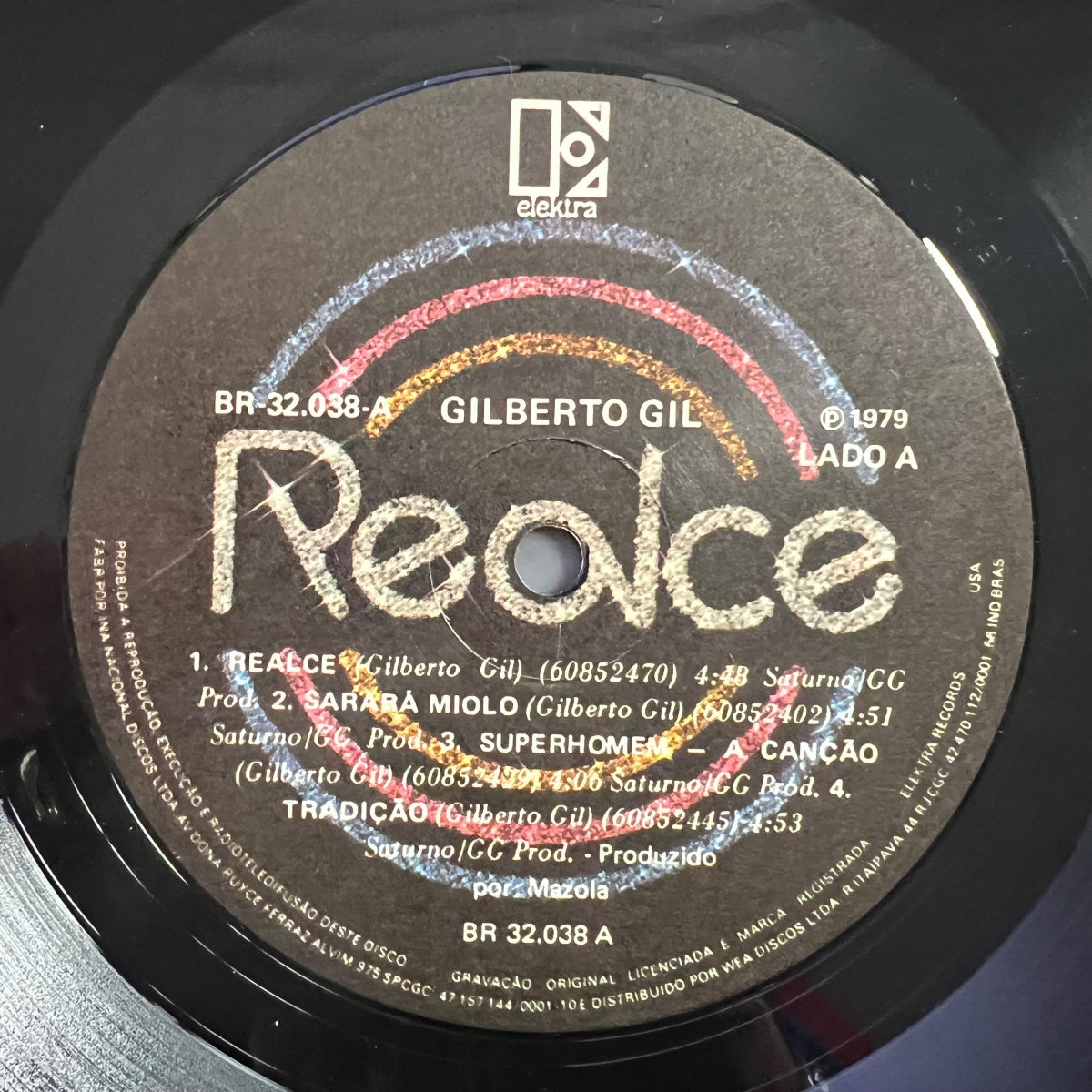 Gilberto Gil - Realce / 1. Brasil 1979 - (M-/VG++)