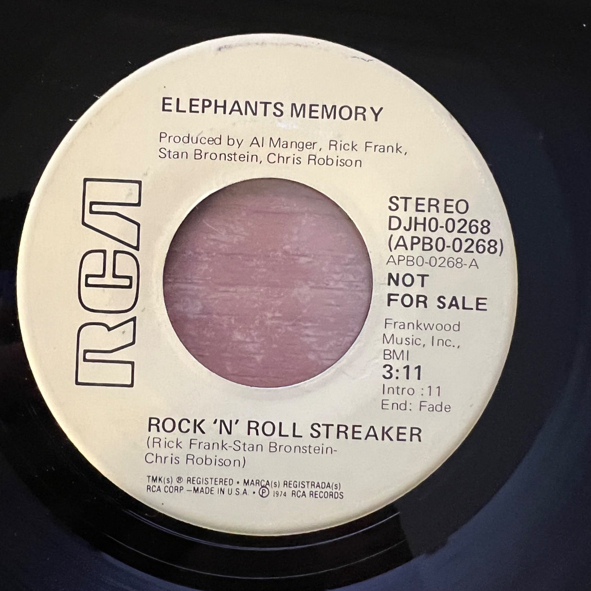 Elephants Memory - Rock 'N' Roll Sneaker / US-Promo 1974 - (M-/Neutral)