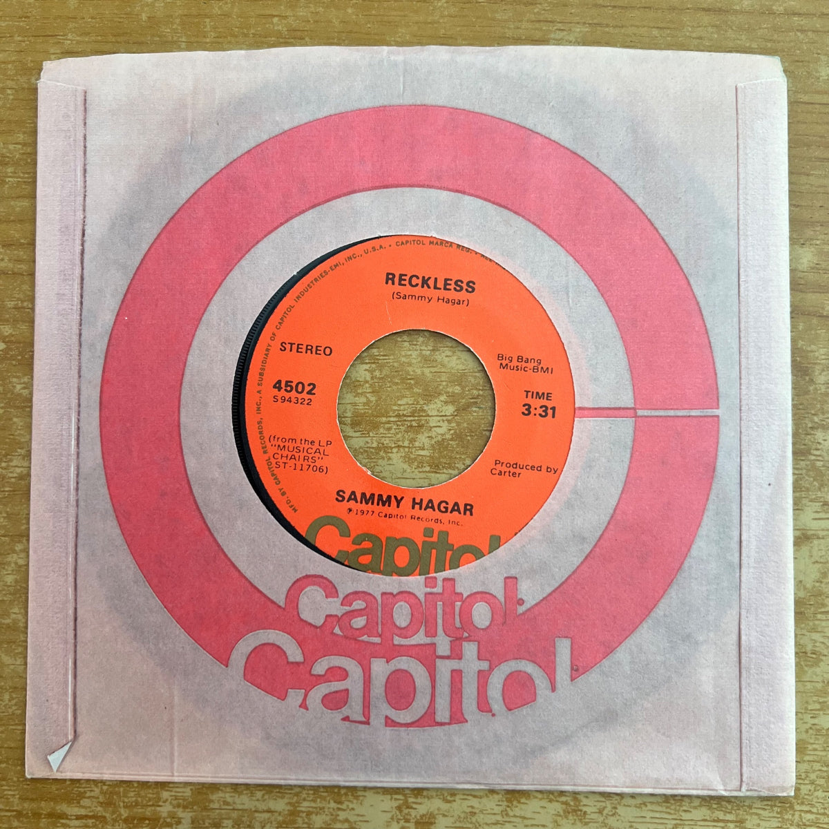 Sammy Hagar - You Make Me Crazy // 1. US-Press. 1977 - (M-/VG++)
