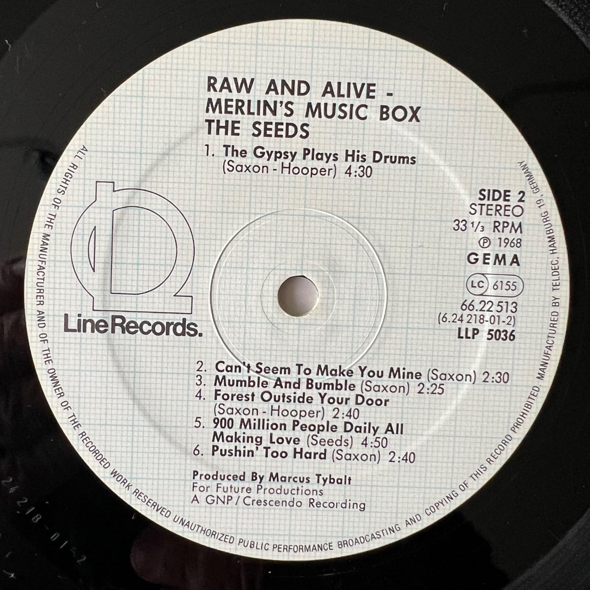 Seeds - Raw & Alive / D-Press. 1981 - (M-/VG++)