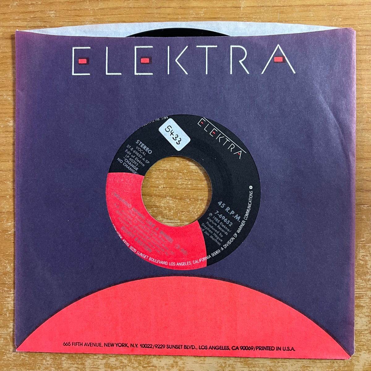 Elliot Easton - (Wearing Down) Like A Wheel / 1. US-Press. 1985 - (M-/M-)
