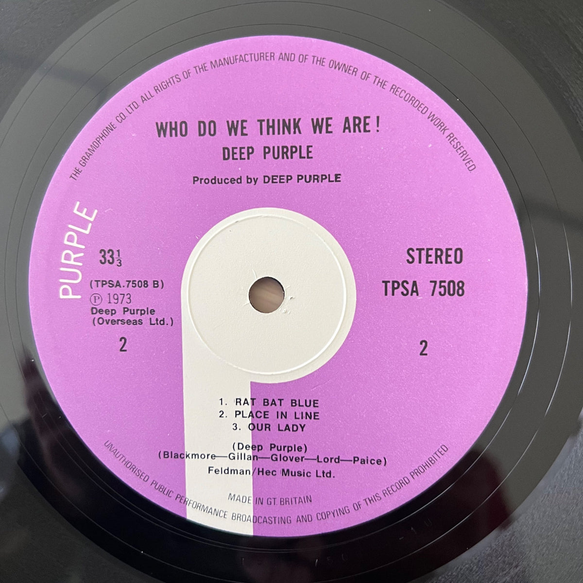 Deep Purple - Who Do We Think we Are / 1. UK-Press. 1973 - (M-/M-)