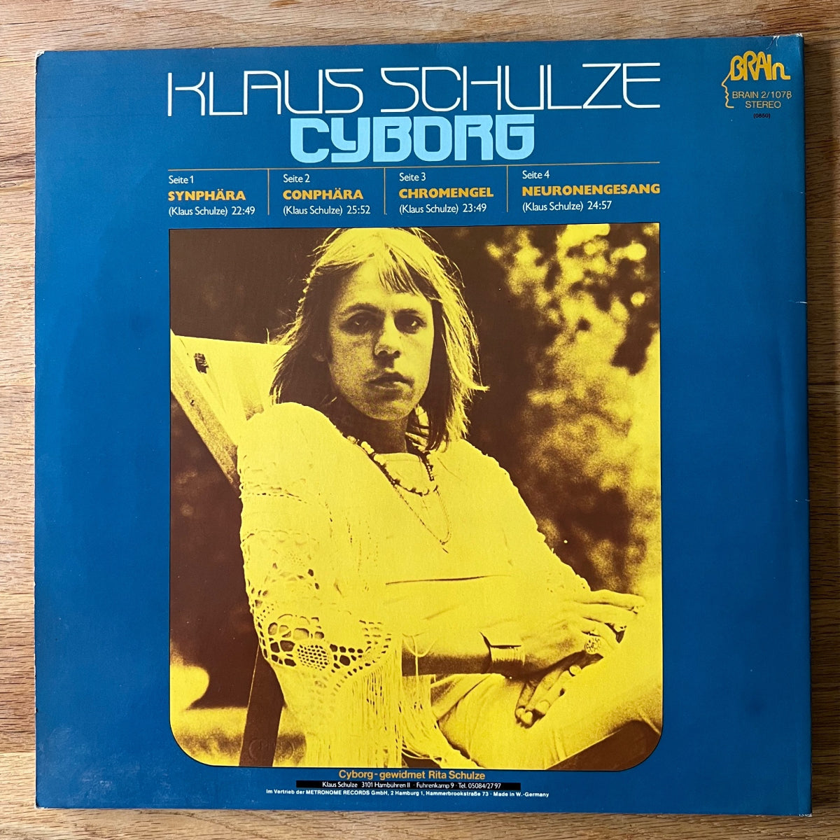 Klaus Schulze - Cyborg / 2 LP - D-Press. RE - (M-/VG++)