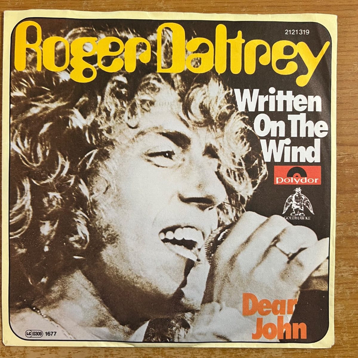 Roger Daltrey - Written On The Wind / 1. D-Press. 1977 - (VG++/VG++)