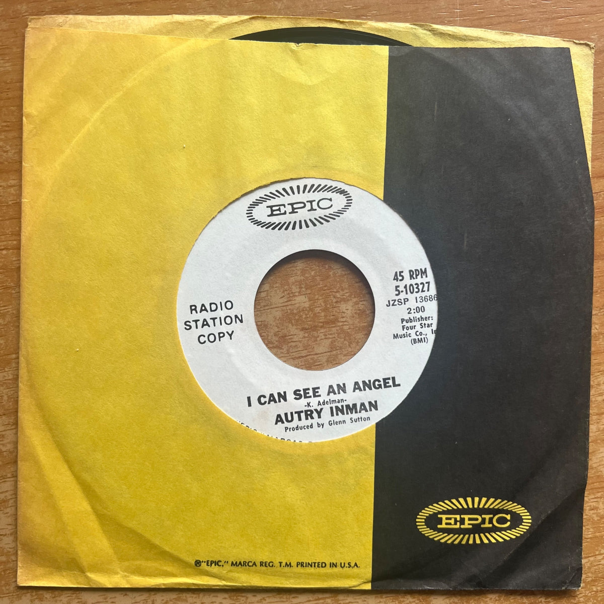 Autry Inman - Wish In One Hand / US-Promo 1968 - (M-/VG+)