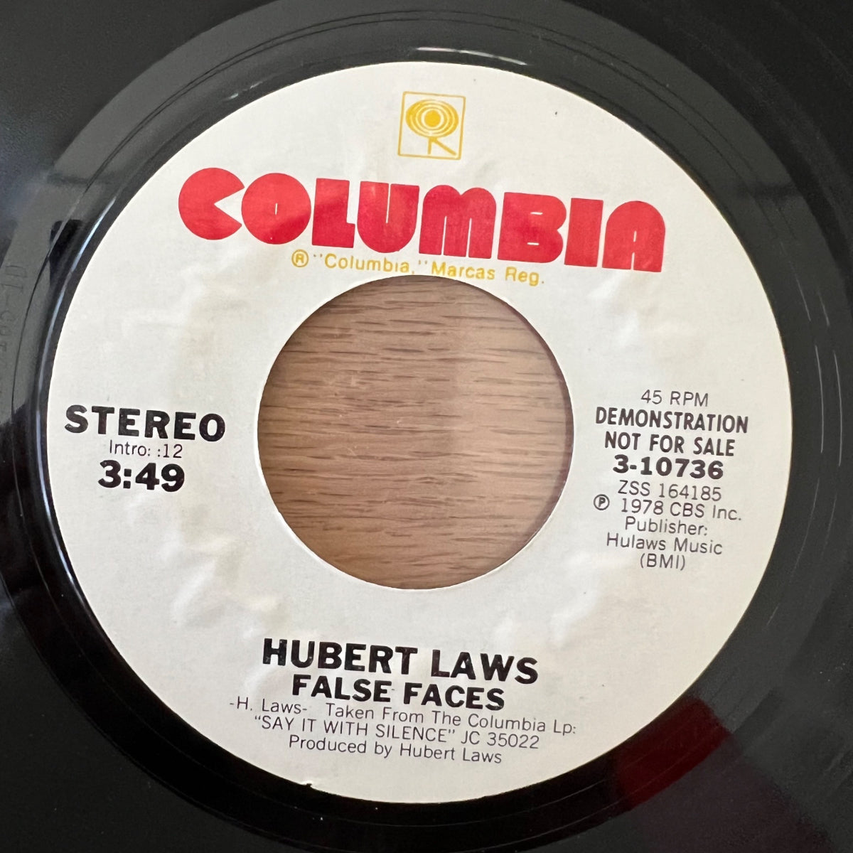 Hubert Laws - False Faces / US-Promo 1978 - (M-/Neutral)