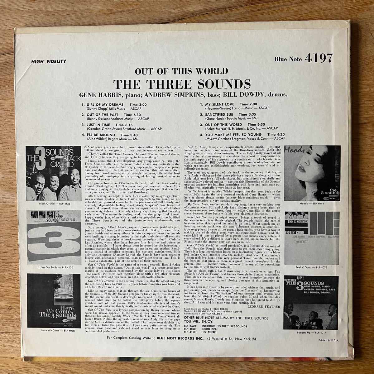 3 Sounds - Out Of This World / 1. US-Press. 1966 - Mono - (M-/M-)