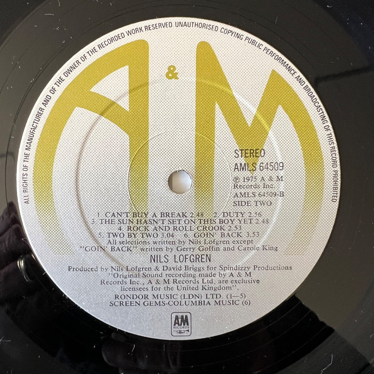 Nils Lofgren - Same / 1. UK-Press. 1975 - (M-/VG++)