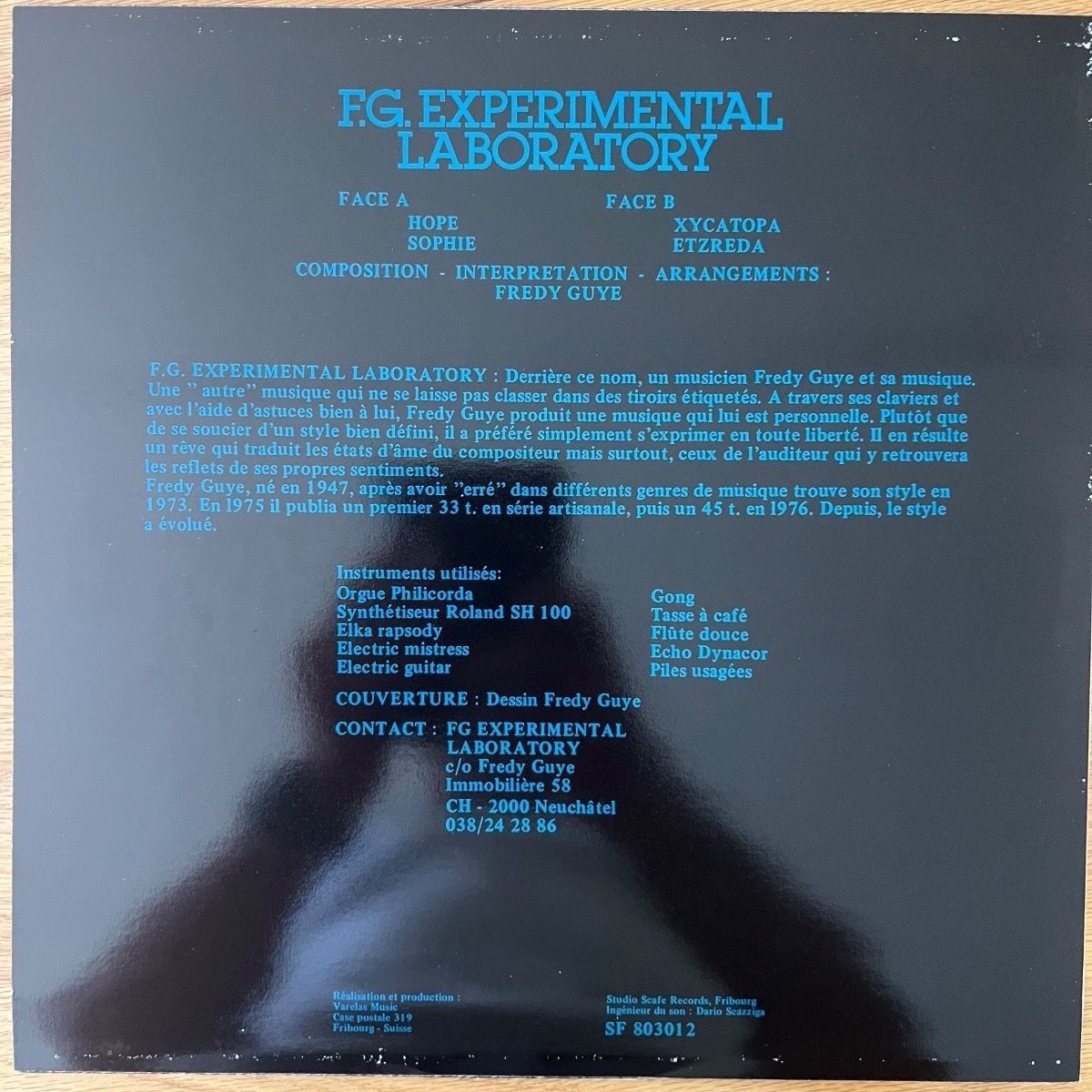 F.G. Experimental Laboratory - Hope / 1. Swiss-Press. 1980 - (M-/M-)