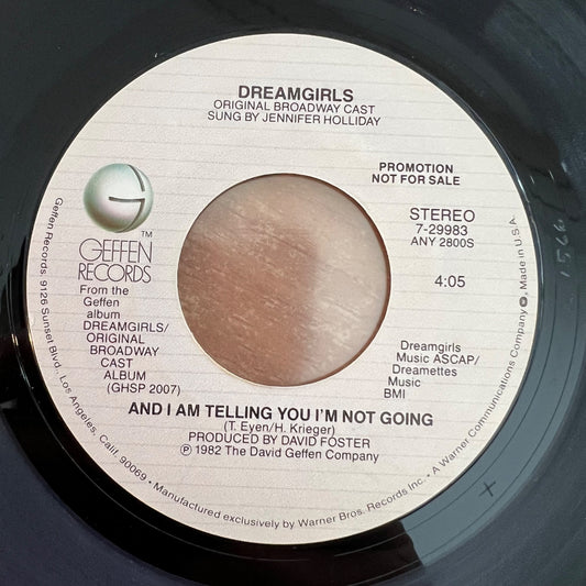 Dreamgirls - And I Am Telling You I'm Not Going / US-Promo 1982 - (M-/Neutral)