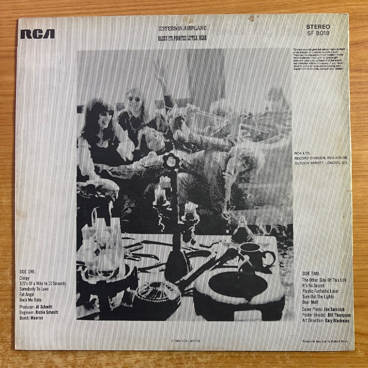 Jefferson Airplane - Bless Its Pointed Little Head / 1. UK-Press. 1969 - (M-/VG++)
