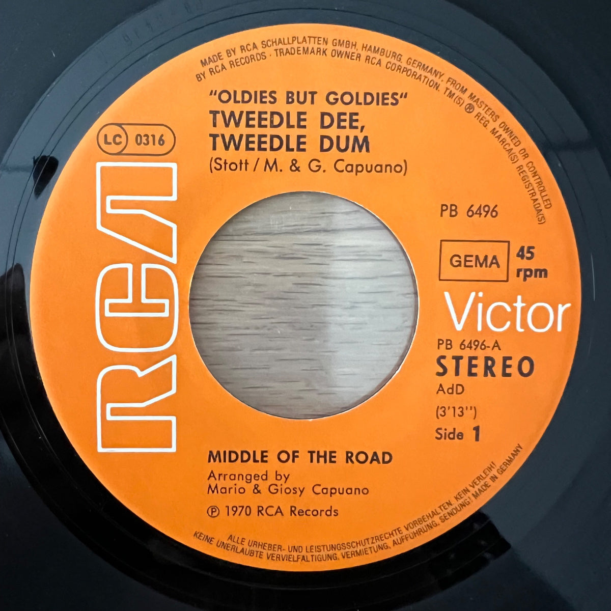 Middle Of The Road - Tweedle Dee, Tweedle Dum / D-Press. 1973 - (M-/VG+)