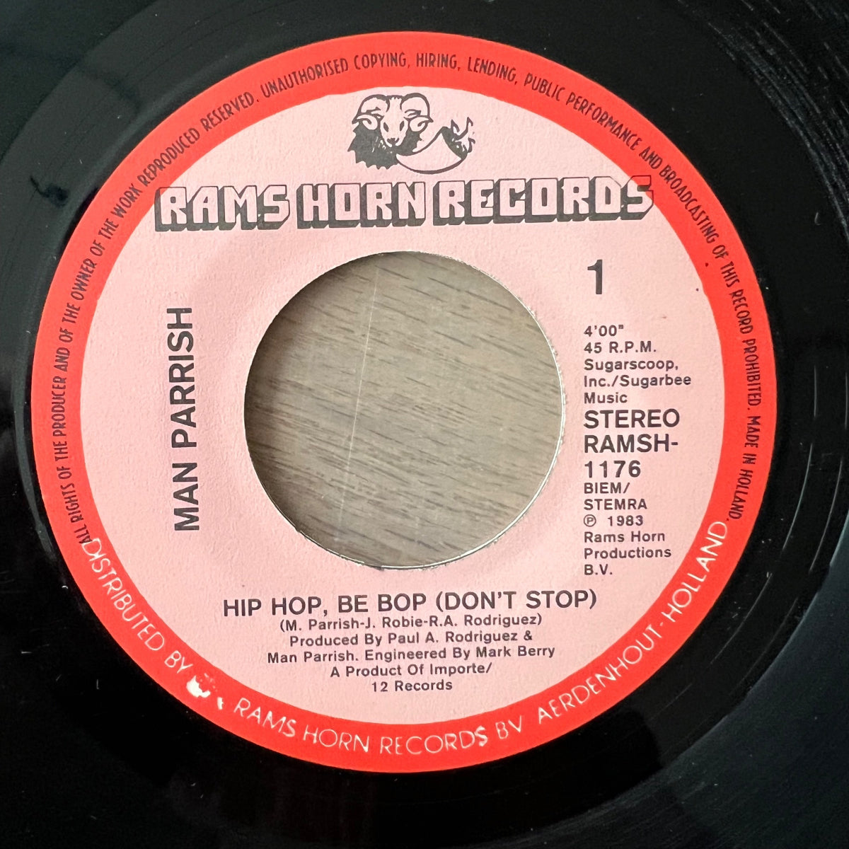 Man Parrish - Hip Hop, Be Bop / 1. NL-Press. 1983 - (VG+/VG+)