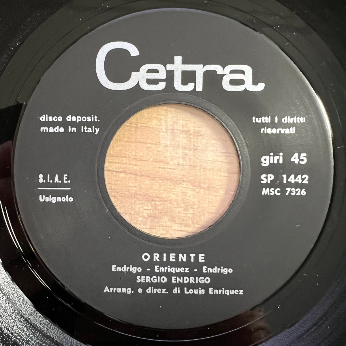 Sergio Endrigo - Oriente / 1. Italy-Press. 1970 - (M-/VG++)