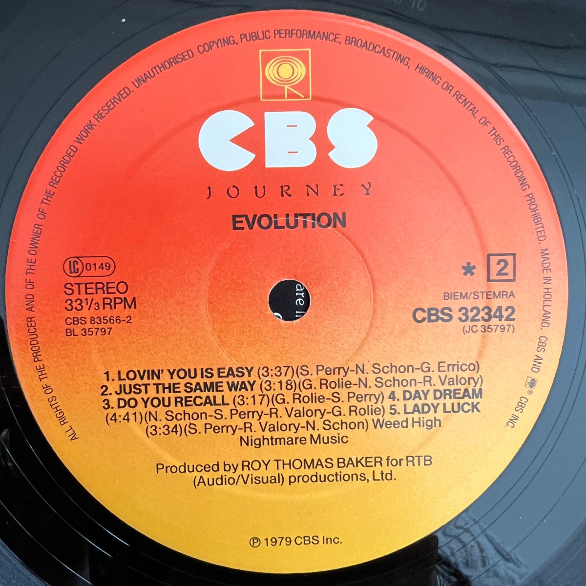 Journey - Evolution / 1. NL-Press. 1979 - (M-/VG++)