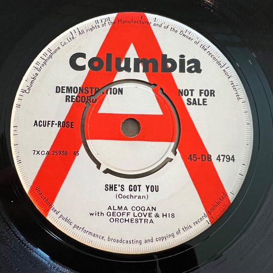 Alma Cogan - She's Got You / US-Promo 1962 - (VG++ / Neutral)