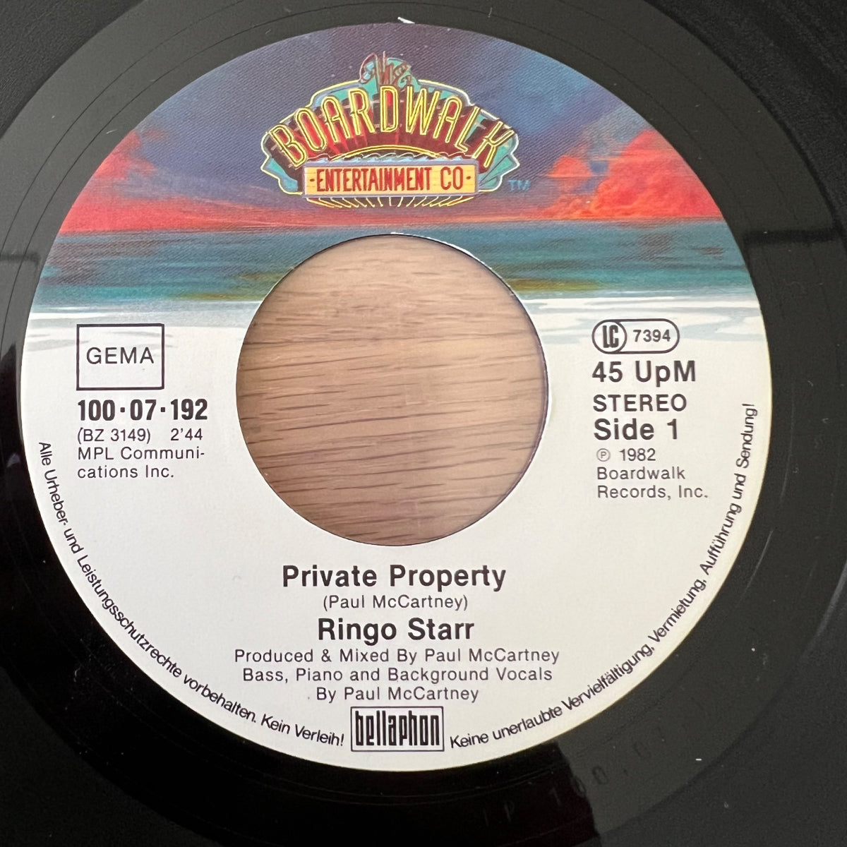 Ringo Starr - Private Property / 1. D-Press. 1982 -Very nice