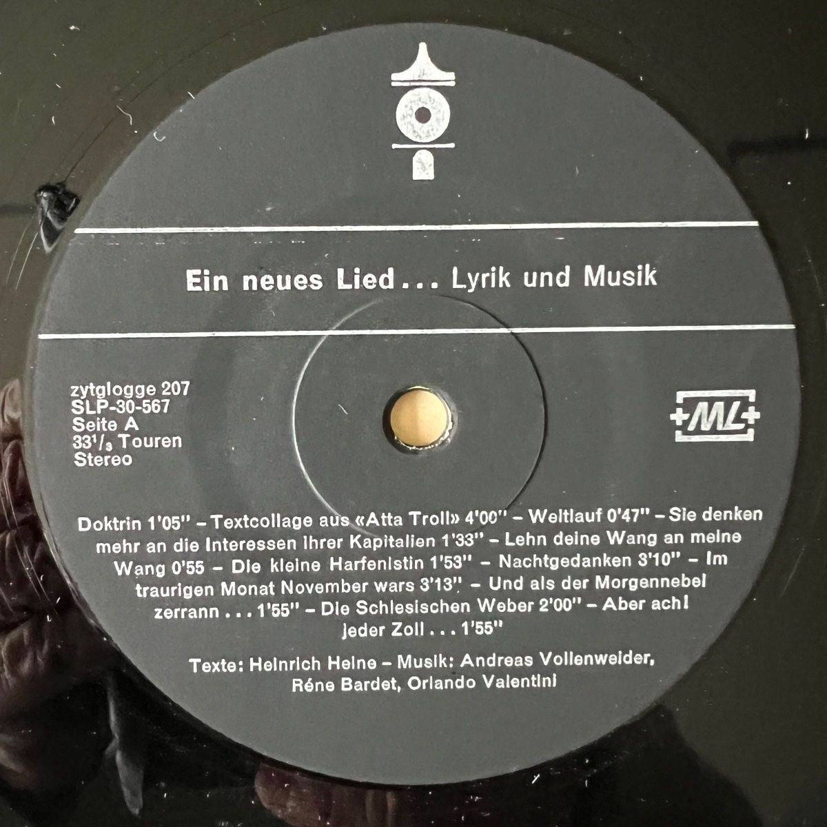 Lyrik Und Musik - Ein Neues Lied... Heinrich Heine / 1. Swiss-Press. 1974 - (VG++/VG++)