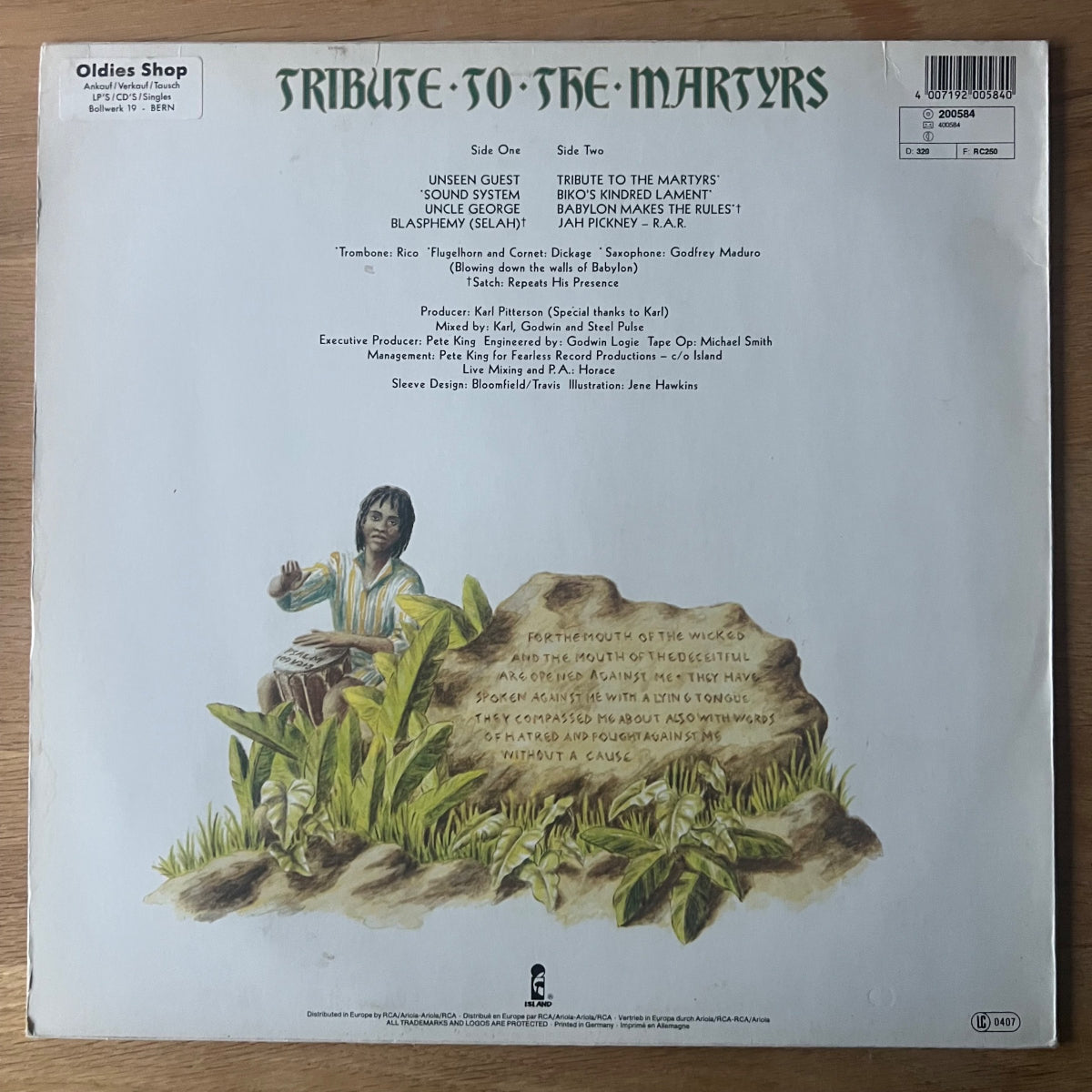 Steel Pulse - Tribute To Martyrs / 1. D-Press. 1979 - (VG++/VG++)