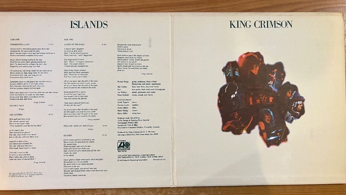 King Crimson - Islands / US-Press. 1972 - (VG++/VG+)