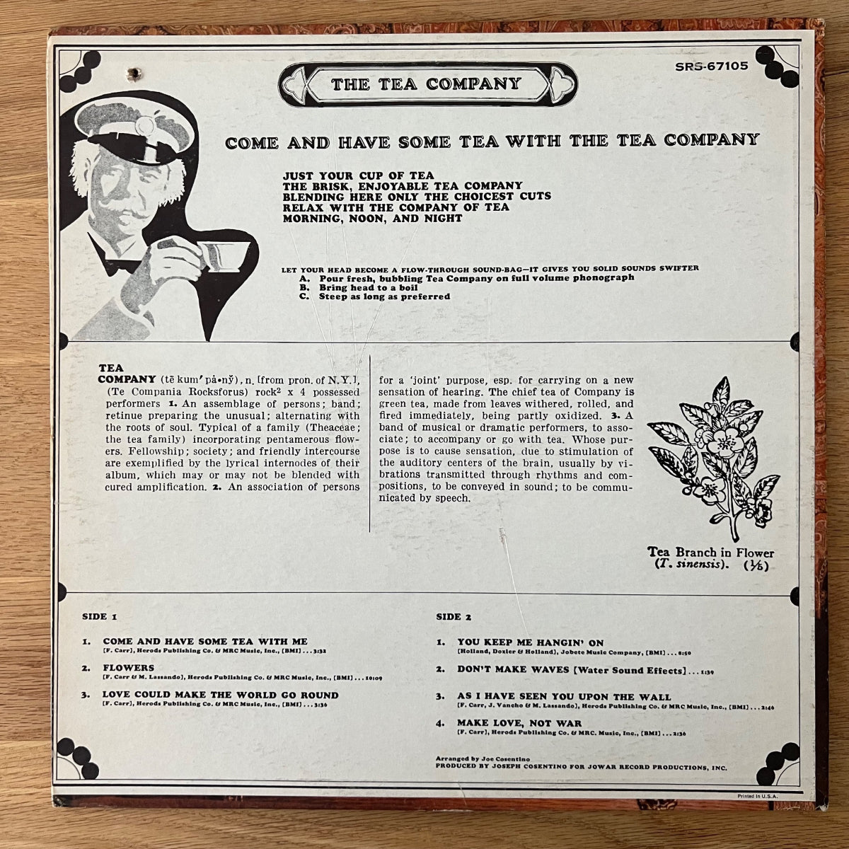 Tea Company - Come And Have Some Tea With Tea / 1. US-Press. 1968 - (M-/VG+)