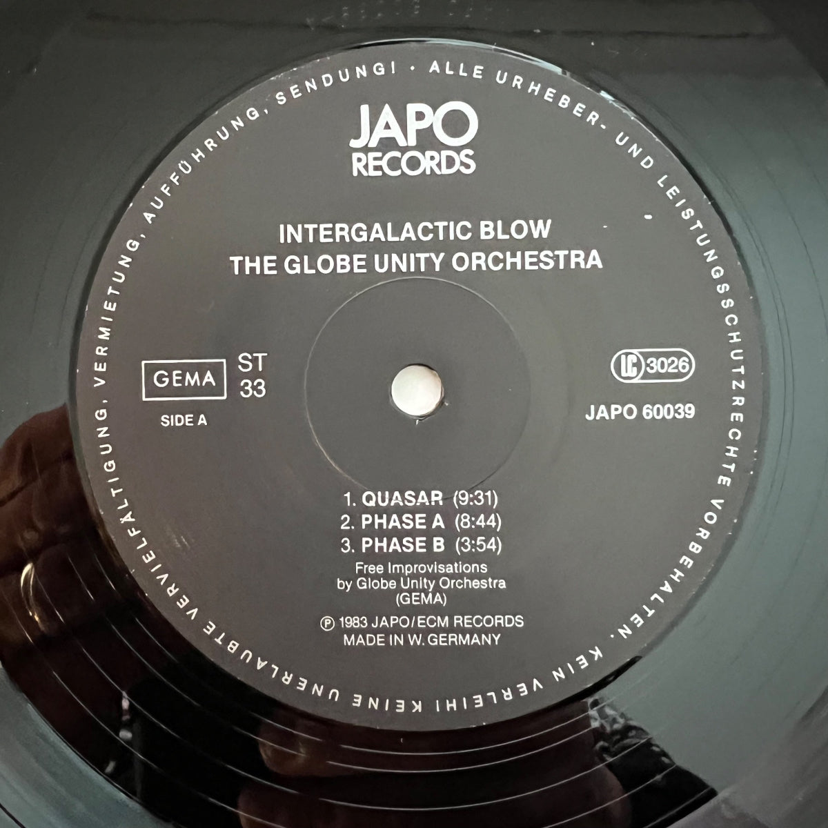 Globe Unity Orchestra - Intergalactic Blow / 1. D-Press. 1983 - (M-/M-)