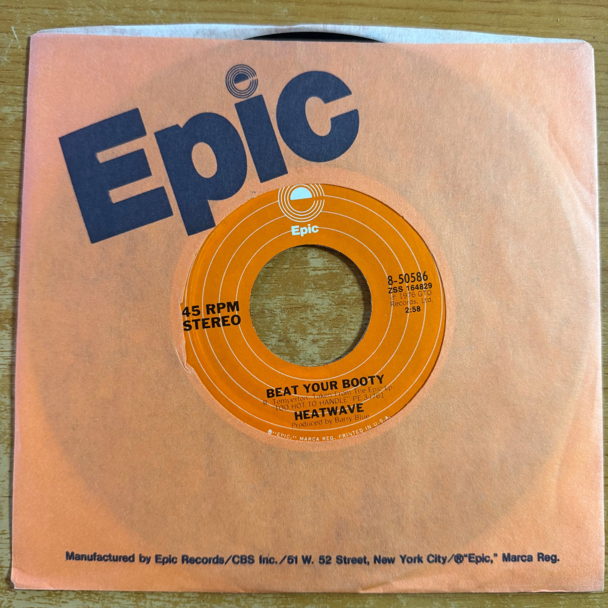 Heatwave - Mind Blowing Decision / 1. Pressage US. 1978 - (M-/VG++)