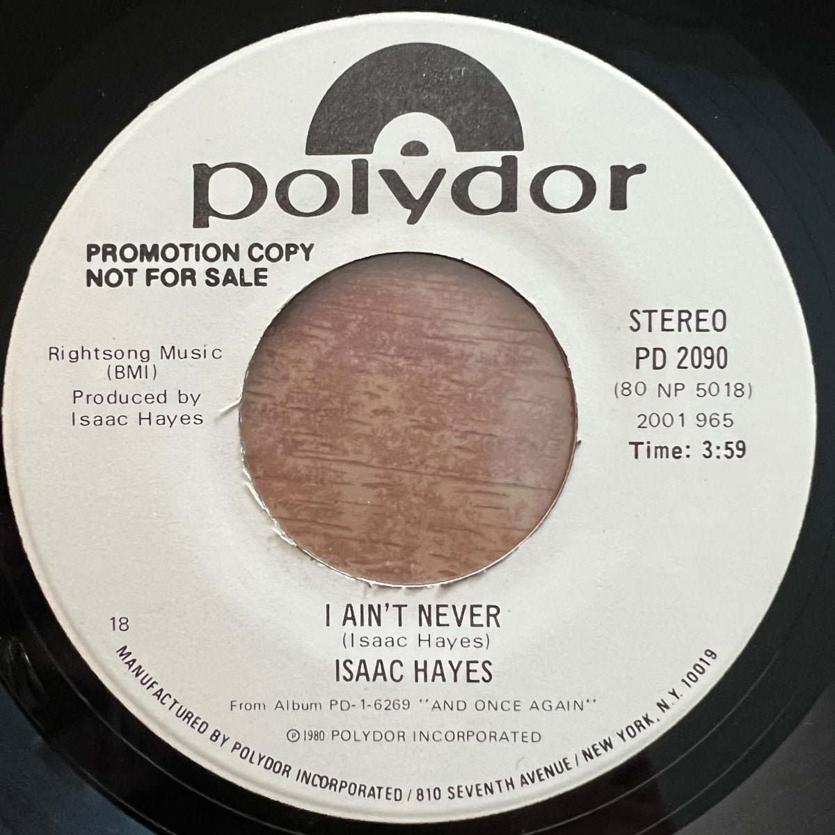 Isaac Hayes - I Ain't Never / US-Promo 1980 - (VG++/Neutral)