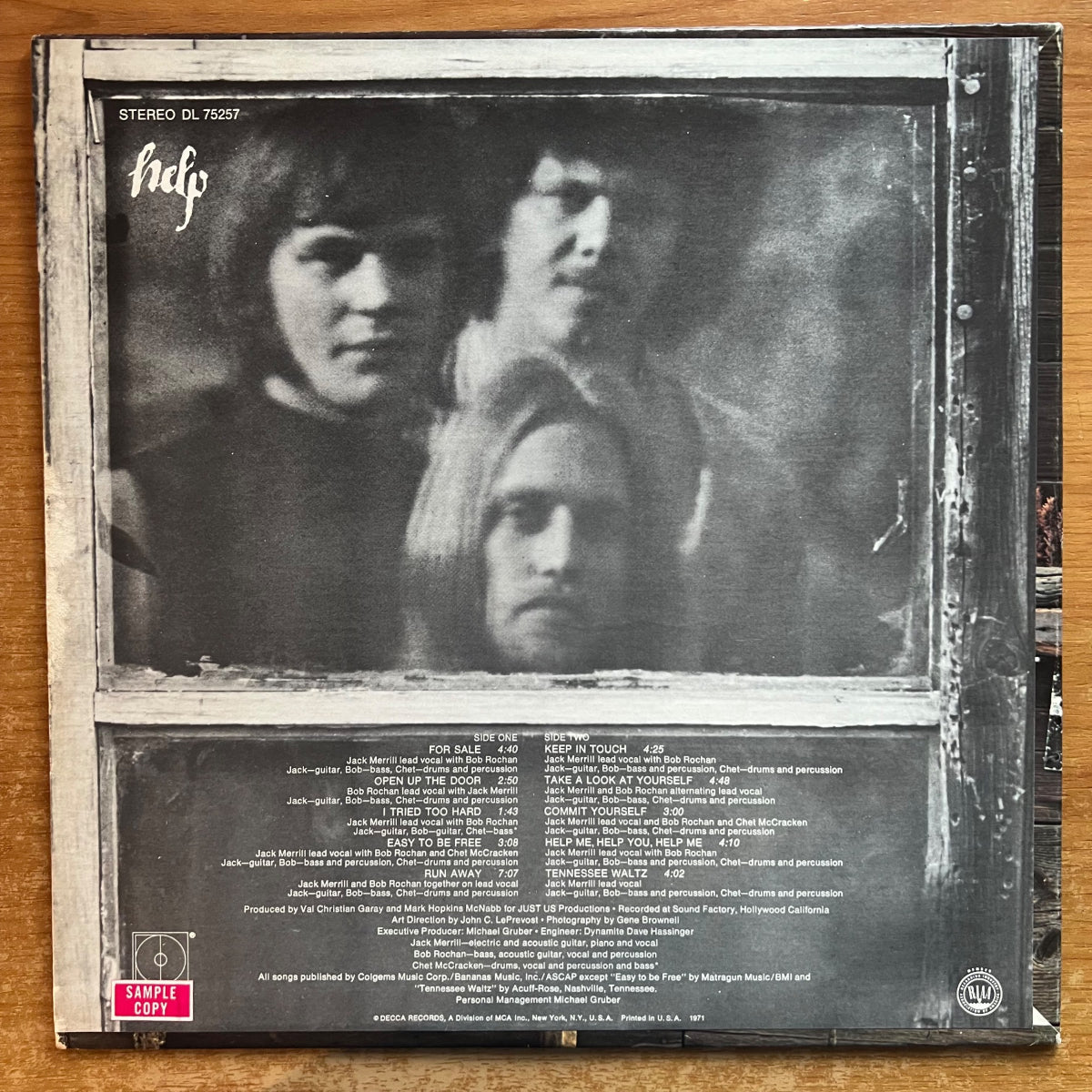 Help - Same / 1. US-Press. 1971 - (M-/VG++)
