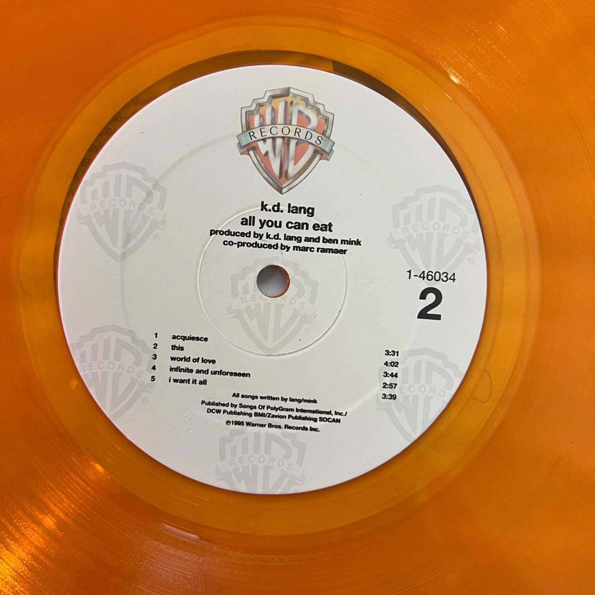 K.D. Lang - All You Can Eat / 1. US-Press. 1995 - (Mint/M-)