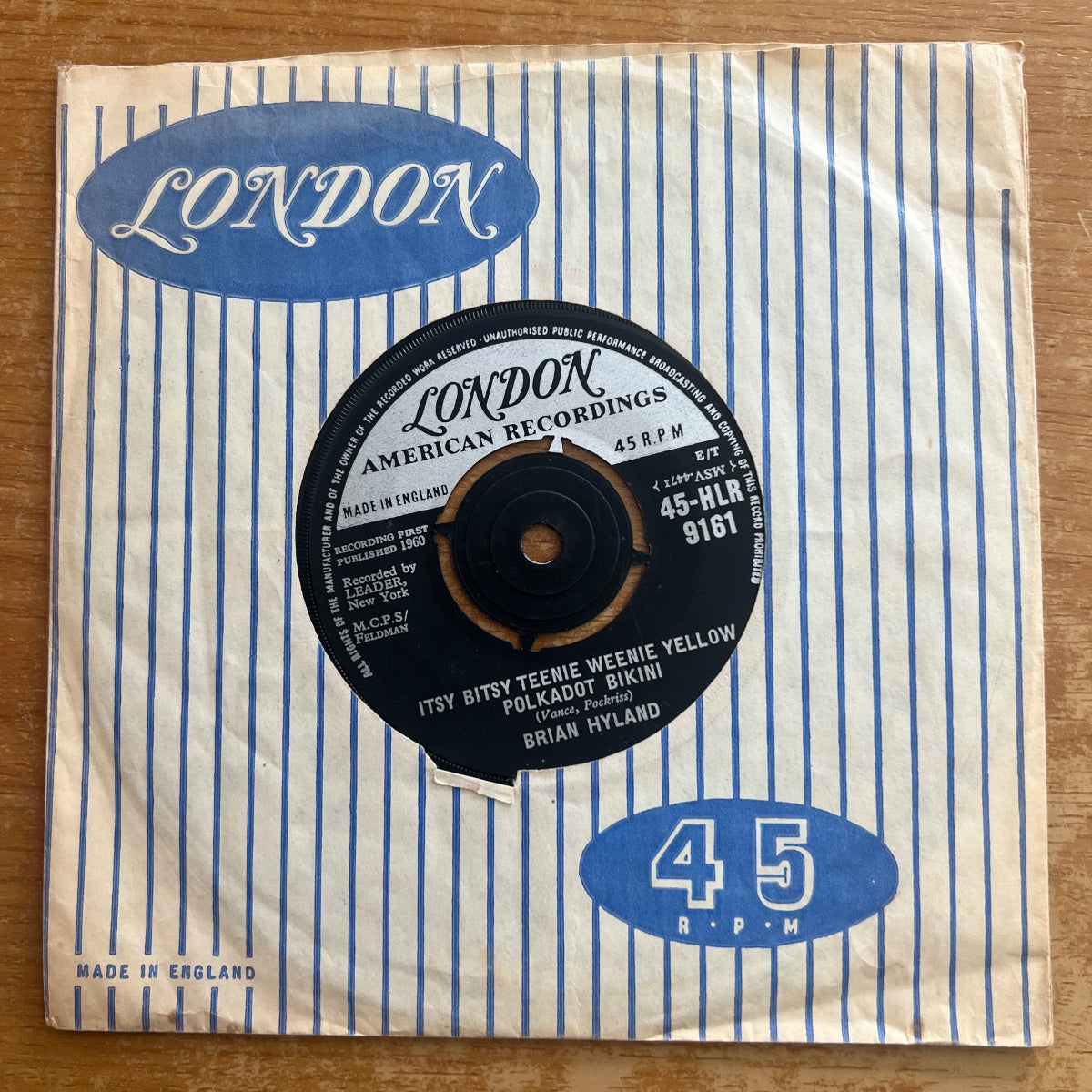 Brian Hyland - Itsy Bitsy Teenie Weenie Yellow.. / 1. UK-Press. 1960 - (VG+/VG+)