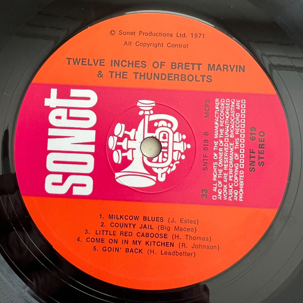 Brett Marvin & TheThunderbolts - 12 Inches Of / 1. UK 1971 - (M-/M-)