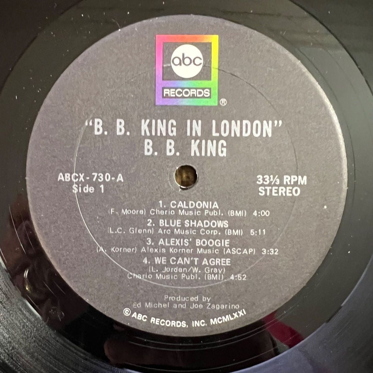 B.B. King - In London / 1. US-Press. 1971 - Very nice Copy
