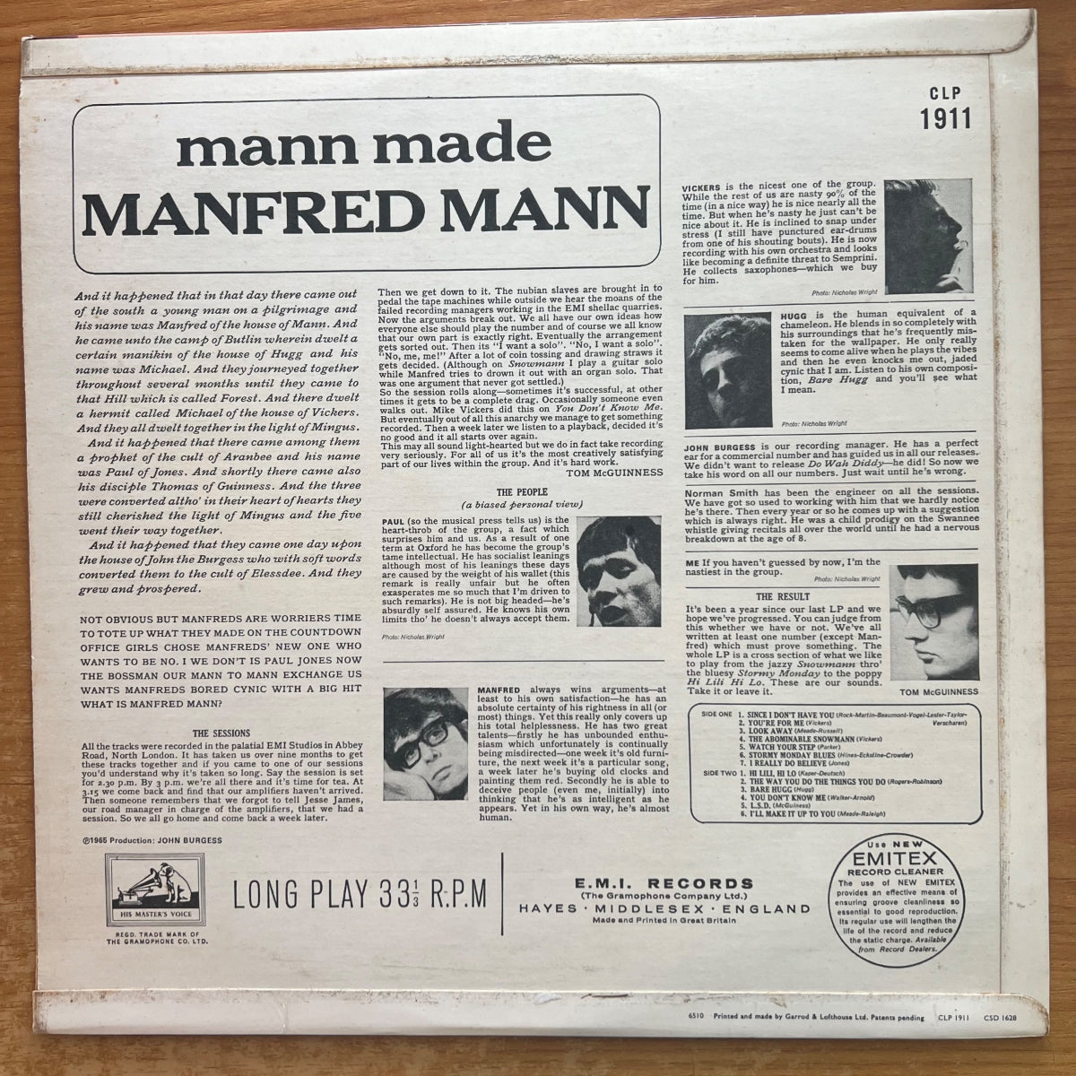 Manfred Mann - Mann Made / 1. UK-Press. 1965 - Mono - (M-/VG++)