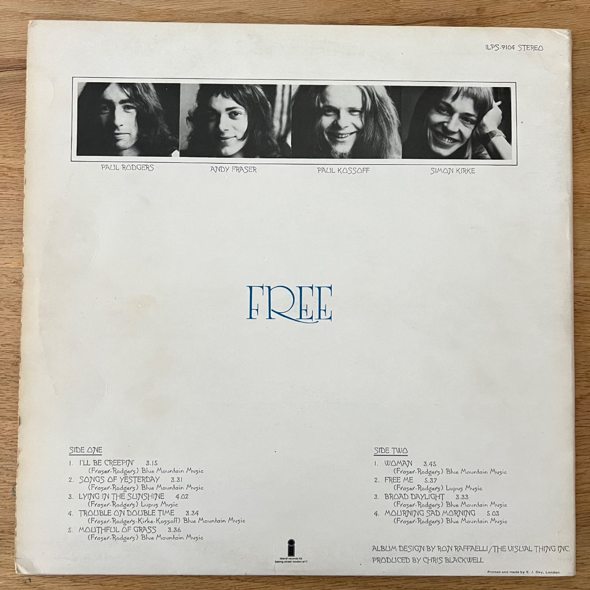 Gratuit - Idem / 1. Presse britannique. 1969 - (VG++/VG++)
