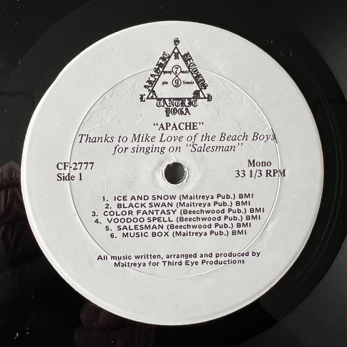Satya Sai Maitreya Kali - Apache / 2. US-Press. 1980 - (VG+/VG++)