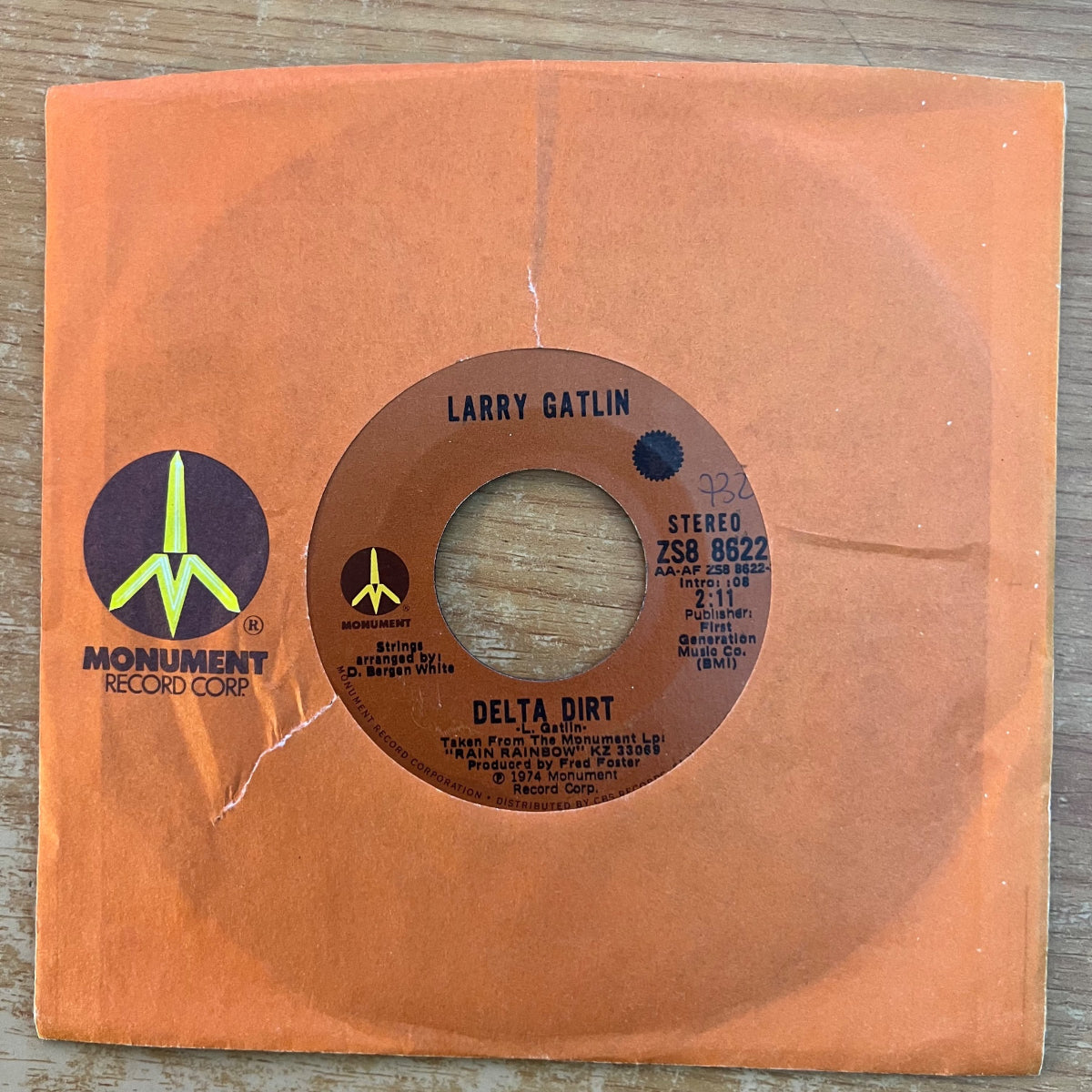 Larry Gattin - Delta Dirt / 1. US-Press. 1974 - (M-/VG+)