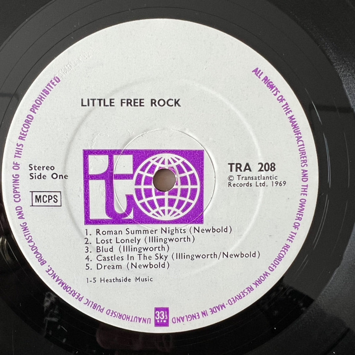 Little Free Rock - Same / 1. UK-Press. 1969
