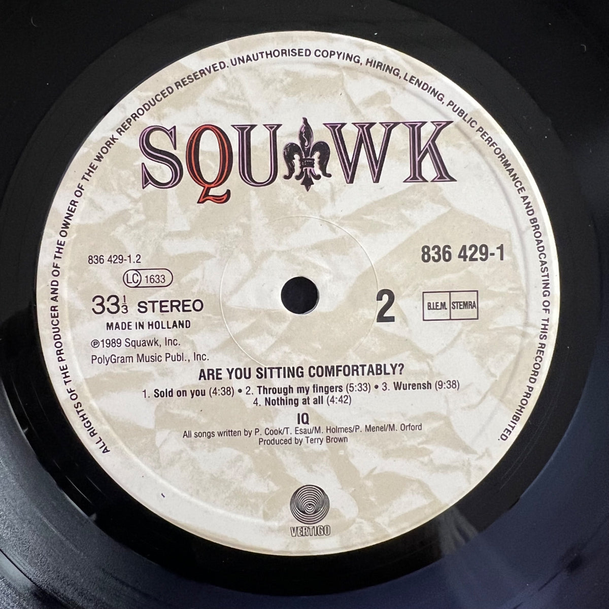 IQ - Are You Sitting Comfortably? / 1. EU Press. 1989 - (M-/M-)