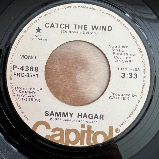 Sammy Hagar - Catch The Wind / US-Promo 1977 - (VG++/Neutral)