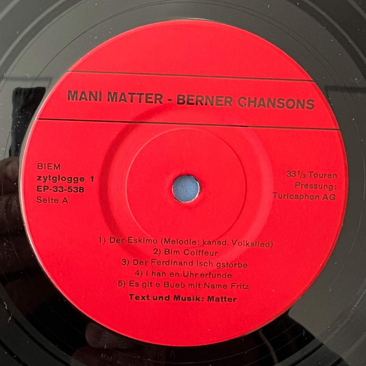 Mani Matter - I Han En Uhr Erfunde / 1. Swiss 1966 - 9 Track - (VG++/VG++)