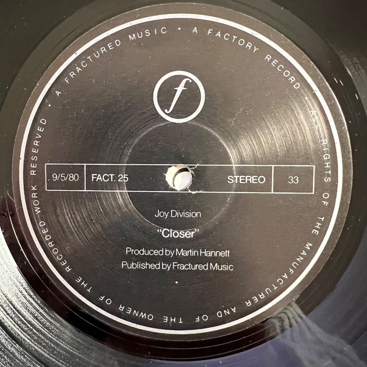 Joy Division - Closer / 1. UK-Press. 1980 - Rounded Corners - (VG++/VG++)