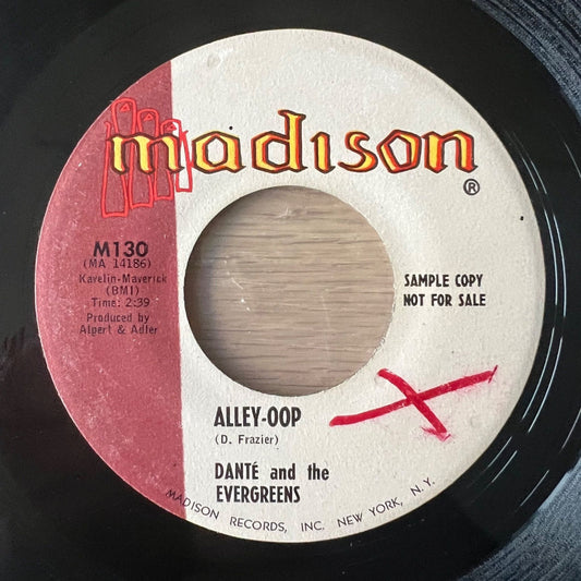 Danté & The Evergreens - Alley-Oop / US-Promo 1960 - (VG++/Neutral)